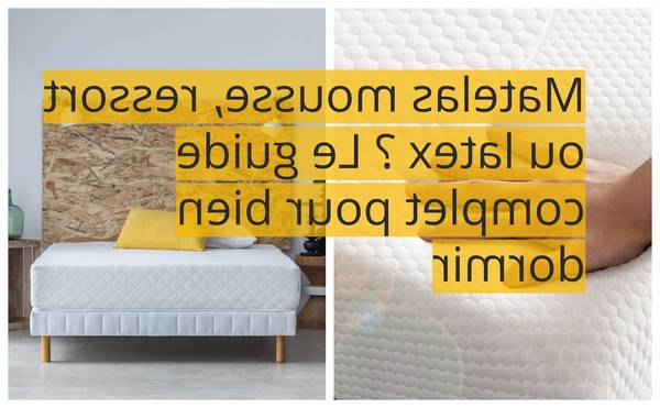 Matelas Ressort Ou Latex Pour Mal De Dos Promotions Achat